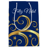 Sac cadeau de Noël Majestic Feliz Natal (Devant)