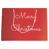 Sac cadeau de Noël moderne avec poignées (Devant)