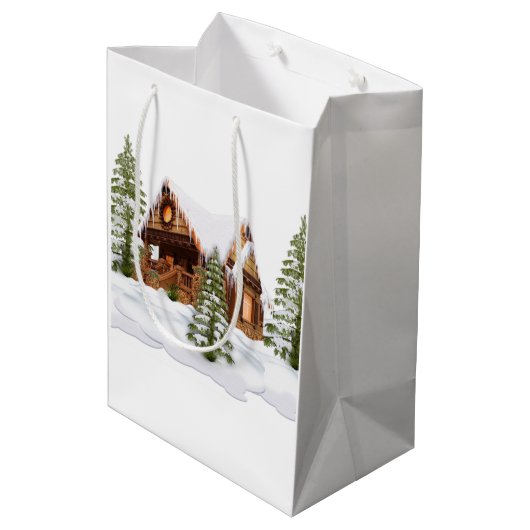 Sac cadeau de Noël monogramme (Dos Angle)