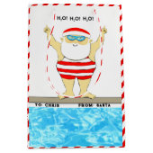 Sac cadeau de Noël moyen natation (Devant)