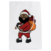 Sac cadeau de Noël noir (Devant)