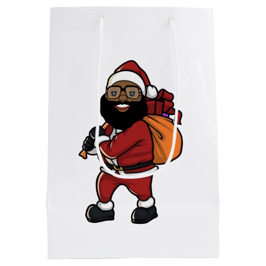 Sac cadeau de Noël noir (Dos)