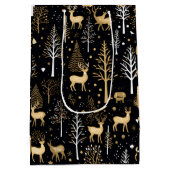 Sac cadeau de Noël Noir d'or (Dos)