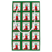 Sac cadeau de Noël occidental Cowboy Boot (Devant)