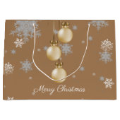 Sac cadeau de Noël or (Devant)