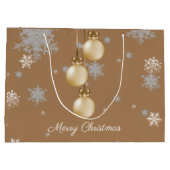 Sac cadeau de Noël or (Dos)