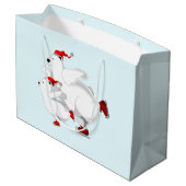 Sac cadeau de Noël ours (Dos Angle)