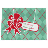 Sac cadeau de Noël personnalisé (Devant)