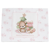 Sac Cadeau De Noël Personnalisé Pour Fille (Devant)