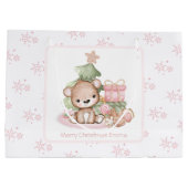 Sac Cadeau De Noël Personnalisé Pour Fille (Dos)