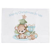 Sac Cadeau De Noël Personnalisé Pour Garçon (Dos)