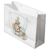 Sac Cadeau De Noël Personnalisé Pour Garçon (Devant Angle)