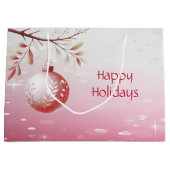 Sac cadeau de Noël Pink Décor Ball (Devant)