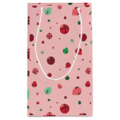 Sac cadeau de Noël Pink Jingle Bells (Dos)