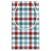 Sac cadeau de Noël Plaid For Christmas Words (Dos)