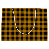 Sac cadeau de Noël plaqué Gold et Black Lumberjack (Dos)
