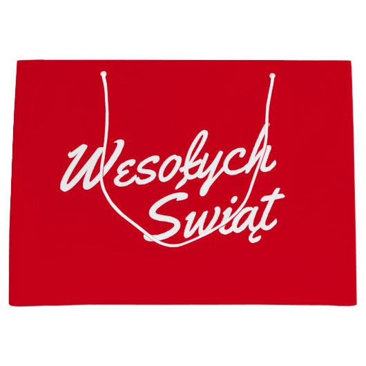 Sac cadeau de Noël Pologne (Devant)