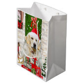 Sac cadeau de Noël pour chien d'or Retriever (Devant Angle)