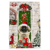 Sac cadeau de Noël pour chien Pekingese (Dos)