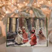 Sac Cadeau de Noël pour Dames Victoriennes Aquarel