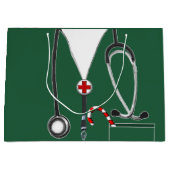 Sac cadeau de Noël pour médecin ou infirmière (Devant)