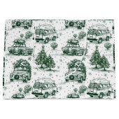 Sac cadeau de Noël pour voyage de vacances | vert (Devant)