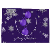 Sac cadeau de Noël pourpre (Dos)