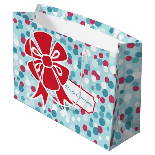 Sac cadeau de Noël Red Bow (Dos Angle)