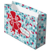 Sac cadeau de Noël Red Bow (Devant Angle)