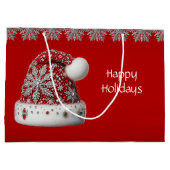 Sac cadeau de Noël Red Santa Hat (Dos)