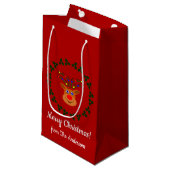 Sac cadeau de Noël Reindeer (Devant Angle)