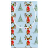 Sac Cadeau De Noël Reindeer Et Pine Trees (Dos)