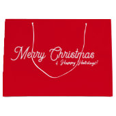 Sac cadeau de Noël rouge (Devant)