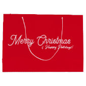 Sac cadeau de Noël rouge (Dos)