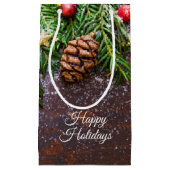 Sac cadeau de Noël rustique (Devant)