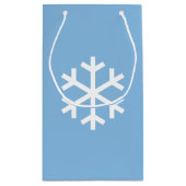 Sac cadeau de Noël Snowflake Blue (Dos)