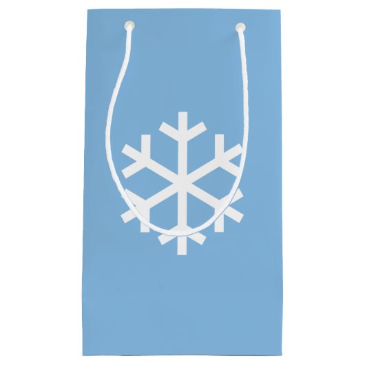 Sac cadeau de Noël Snowflake Blue (Devant)