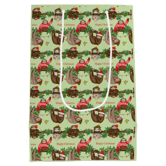 Sac cadeau de Noël Stanley Sloth (Dos)