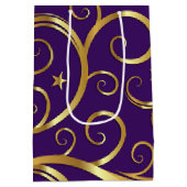 Sac Cadeau de Noël Tournoi Majestic Violet (Dos)