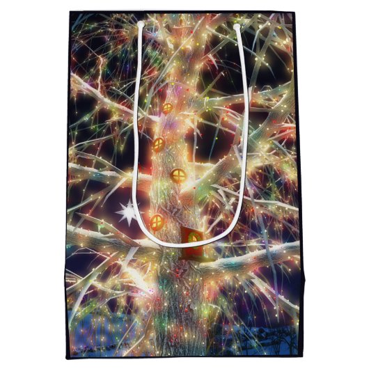 Sac cadeau de Noël Treehouse (Dos)