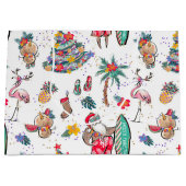 Sac cadeau de Noël tropical (Devant)