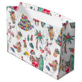 Sac cadeau de Noël tropical (Dos Angle)