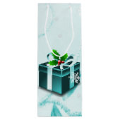 Sac cadeau de Noël turquoise (Dos)