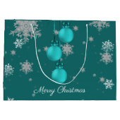 Sac cadeau de Noël turquoise (Dos)