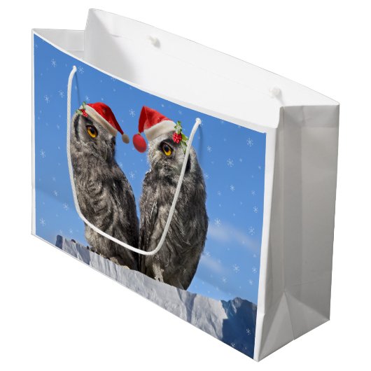 Sac cadeau de Noël Twins (Devant Angle)
