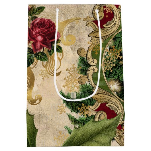 Sac cadeau de Noël unique vintage (Dos)