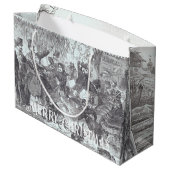 Sac cadeau de Noël Vintage VICTORIAN CITY (Dos Angle)