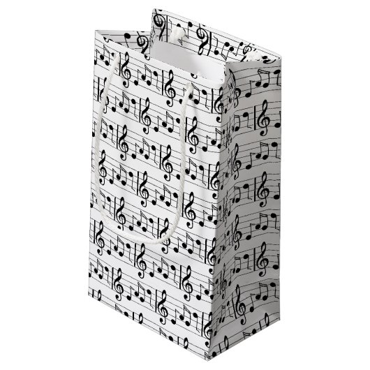 Sac cadeau de note musicale (Dos Angle)