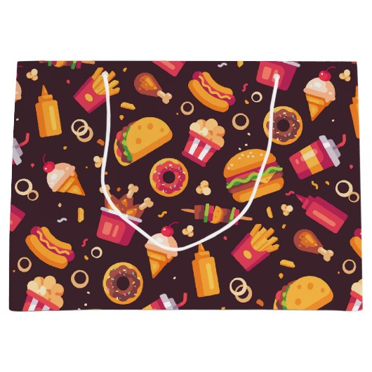 Sac Cadeau de Nourriture Rapide (Devant)