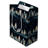 Sac cadeau de nuit Starry Winter Forest (Dos Angle)